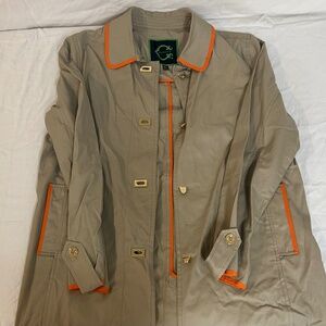 Wonder Tranch Coat With Orange Detail